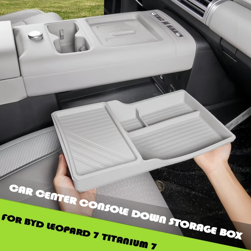 

Многофункциональный силиконовый ящик для хранения на центральной консоли автомобиля, подходит для BYD Leopard 7, титановый 7, модифицированные детали для обновления салона автомобиля