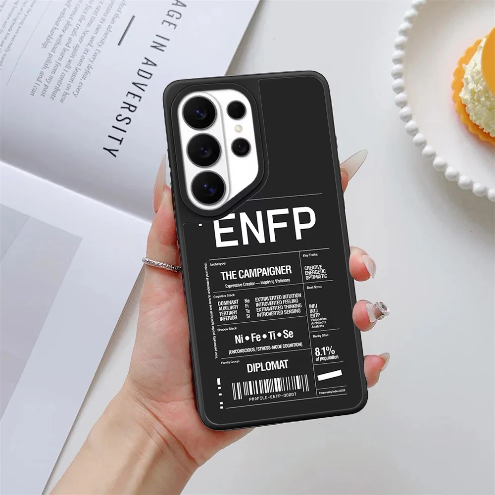 Creative Letter Simplicity Mirror Surface Magnetic Phone Cover for Samsung Galaxy S23 S24 S25 S26 Ultra S26+ Plus Case