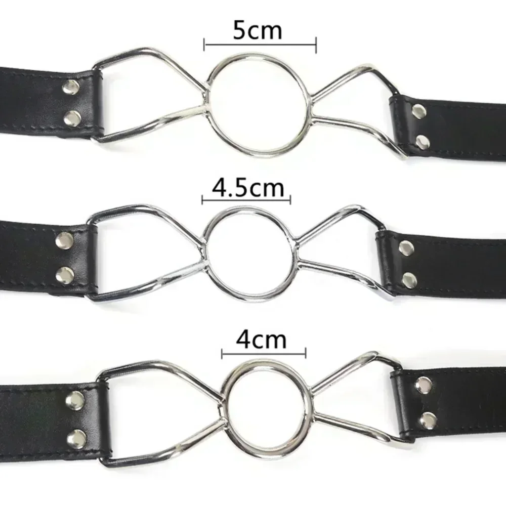 Sex Slave Metal O Ring Open Mouth Gag Fetish Bdsm Bondage Restraints Erotic Toy Sex Toy for Women Couples Bdsm Sm Adult 18+