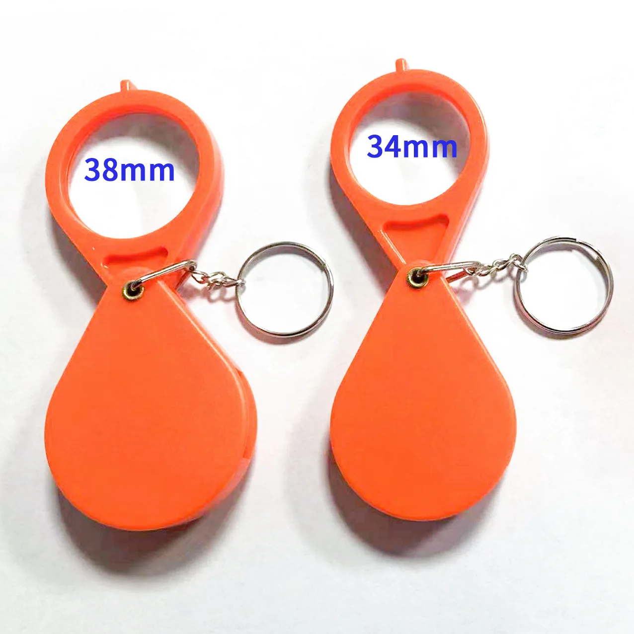 38Mm Mini Folding Magnifier 10X Portable Keychain for Reading Identification