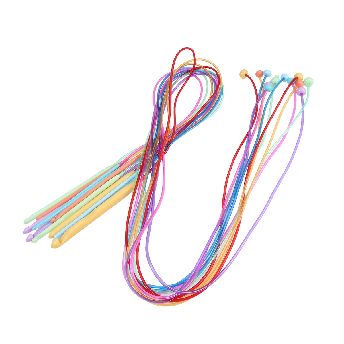 

12pcs Carpet Crochet Hooks Needles 3.5Mm-12.0Mm Knitting Tools For Afghan Tunisian Crochet Set Plastic Cable Included