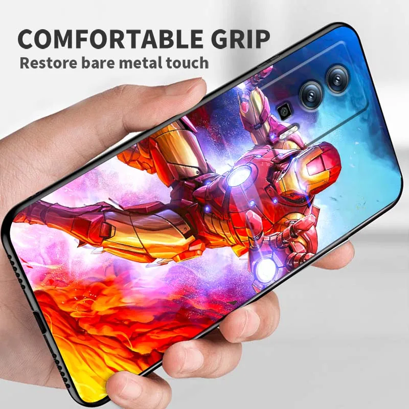 M-Marvels I-Irons M-Mans غطاء ل Xiaomi Redmi 12 13C 12C 13 10C 9T A2 9A 9C 7A نوت 10S 8T 10 9 8 Pro 4G 5G أسود