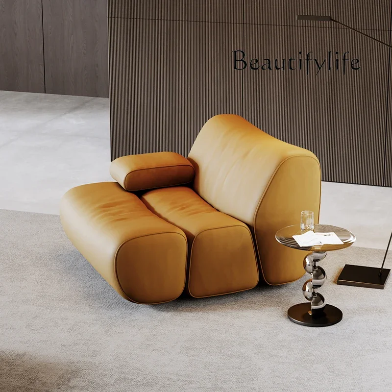 

zL Leather Designer Living Room Chairs Sofa Office Relax Individual Living Room Chairs Luxury Nordic Sillon Entrance Hall Furnit