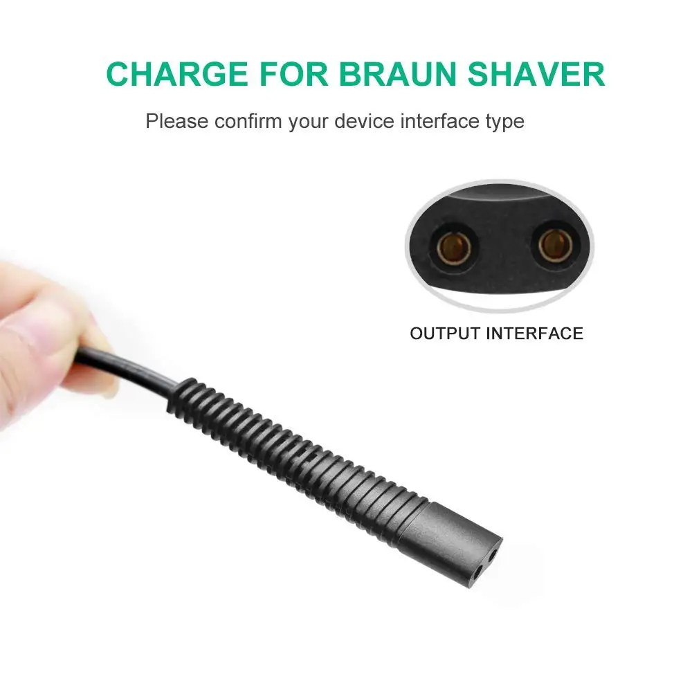 Type 5751 12V 0.4A Shaver Charger For Braun Series 3/7/5/1/9 Razor 370 3040s 310s 340S 5190cc 5040s 740S 7865cc 9290cc 9095cc