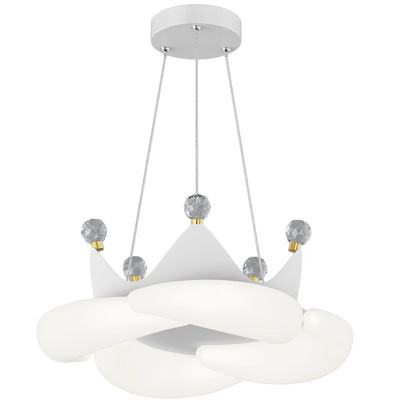 Slaapkamerkroonluchter: Scandinavische creatieve wolkenkroonlamp, geschikt voor meisjesprinseskamers, hoofdslaapkamers en kinderkamers. - afbeelding 2