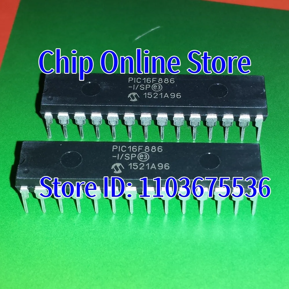 

5~50pcs PIC16F886-I/SP PIC16F886 DIP28 New Original 8 Bit Microcontroller MCU