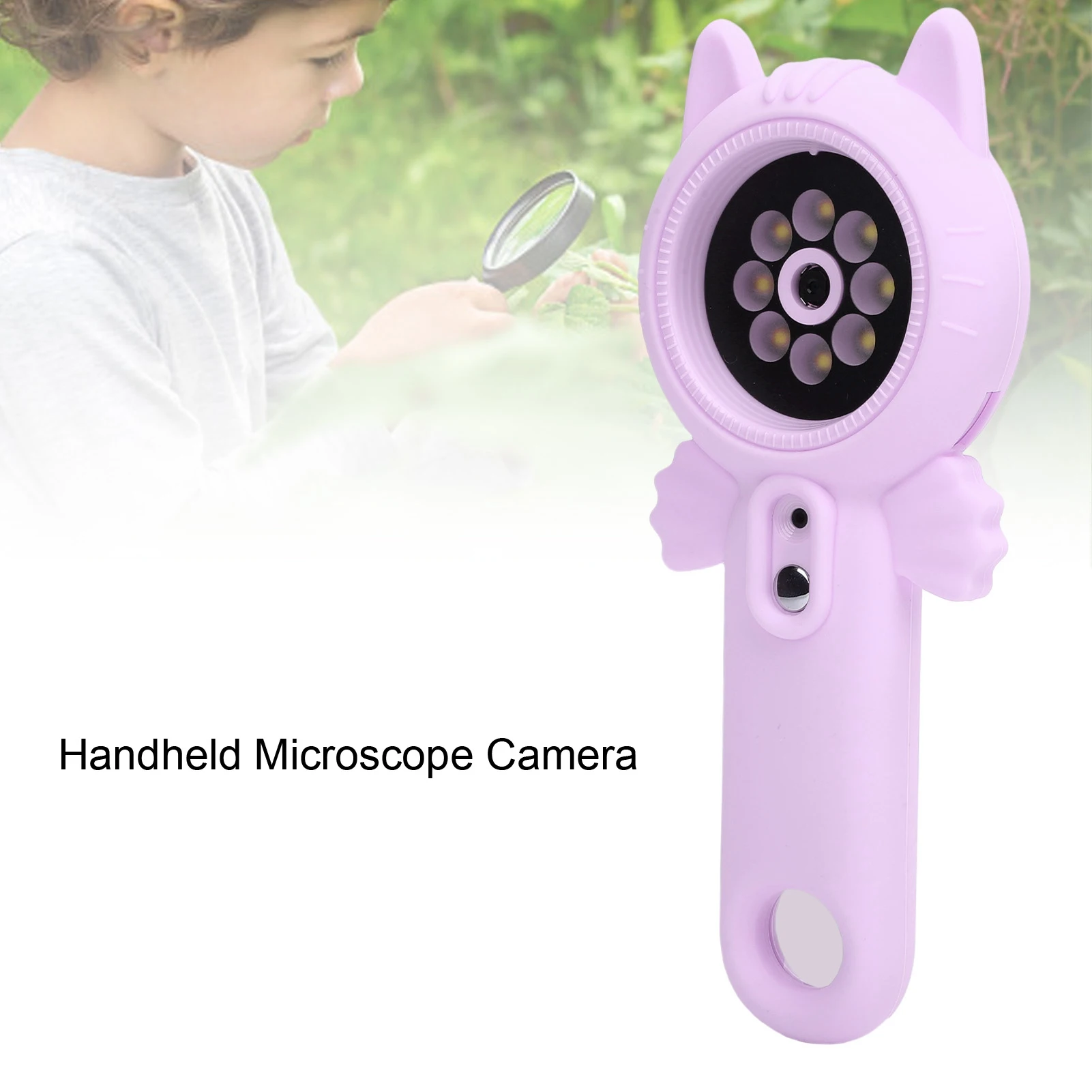 16x Magnification Handheld Digital Microscope Camera 4x Zoom 2 Inch Screen 1080P Pocket Magnifying Glass Photo Video Recording