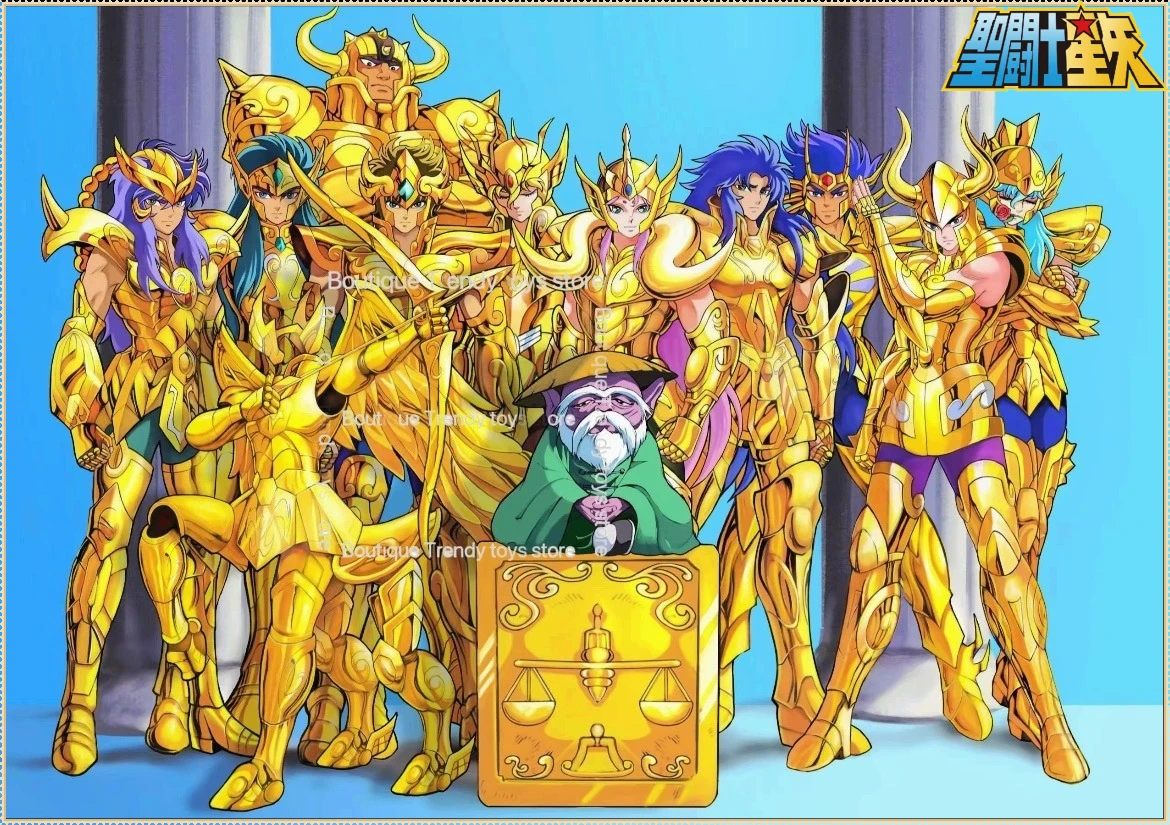 

In Stock Saint Seiya Myth Cloth CS EX Series Action Figure 12 Gold Saints 12 Constellations Leo Taurus Sagittarius Pisces Model