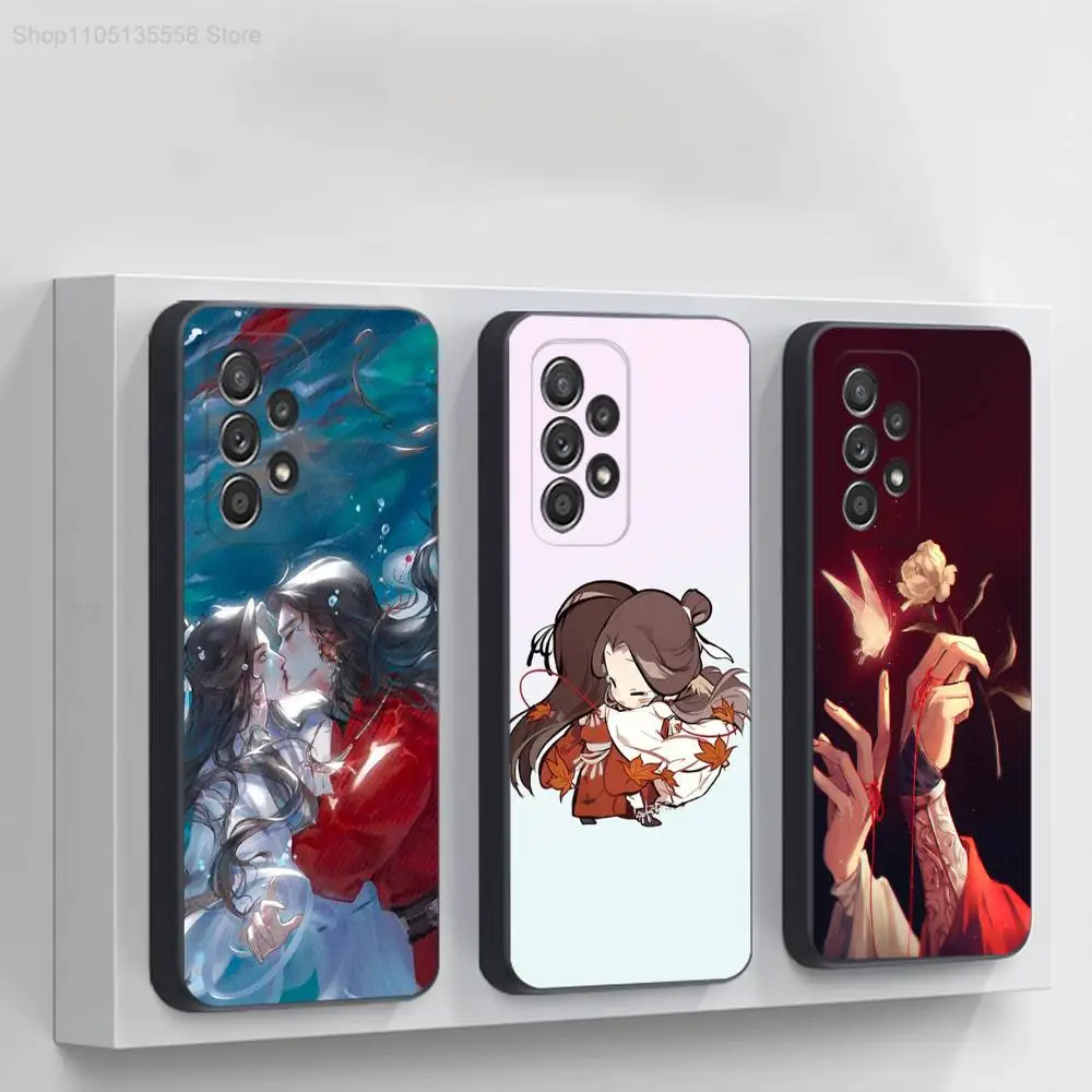 

H-Heaven Official's Blessing Phone Case For Samsung S 25,24,23,22,30,21,10,9,Ultra,Plus,Lite,FE,4,5G Black Soft Case