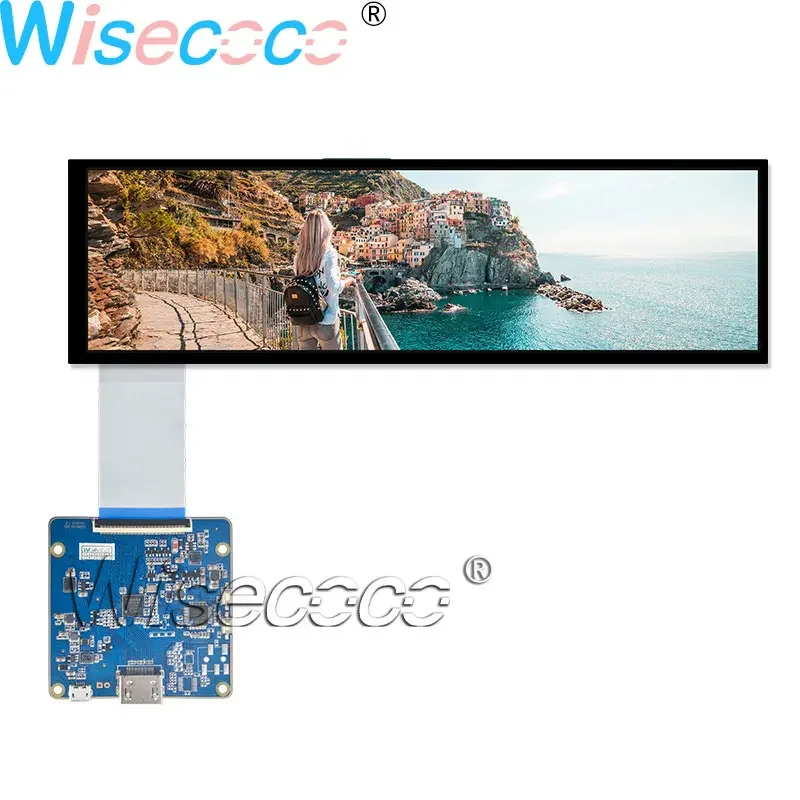 

8,8 дюймовый ЖК-Дисплей 1920 × 480 IPS экран для Raspberry Pi Wisecoco совершенно новый 40 Pin MIPI USB плата драйвера для автомобиля Aida64