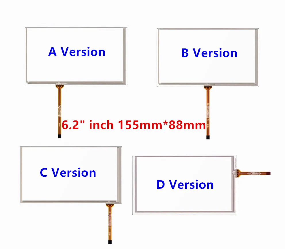 

Skylarpu 10pcs/Lot New 6.2-inch 155mm*88mm Touchscreen For Car Navigation DVD HSD062IDW1-A00 Touch Screen Digitizer Panels