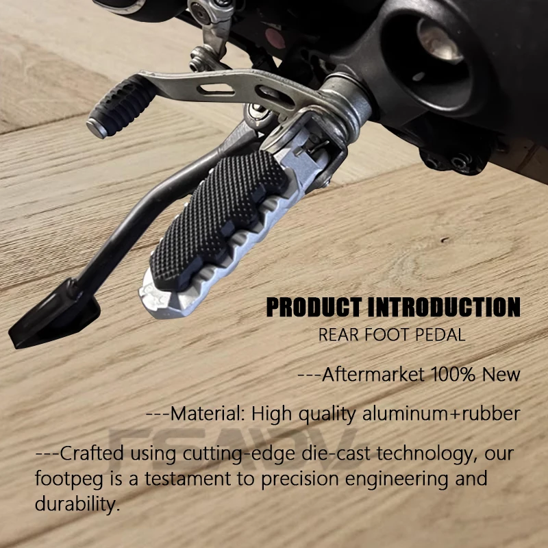 Front Footrest Foot Rests For Ducati Hypermotard 821 Multistrada MTS 950 1260 1200 Motorcycle Footpegs Pedals With Rubber Cover