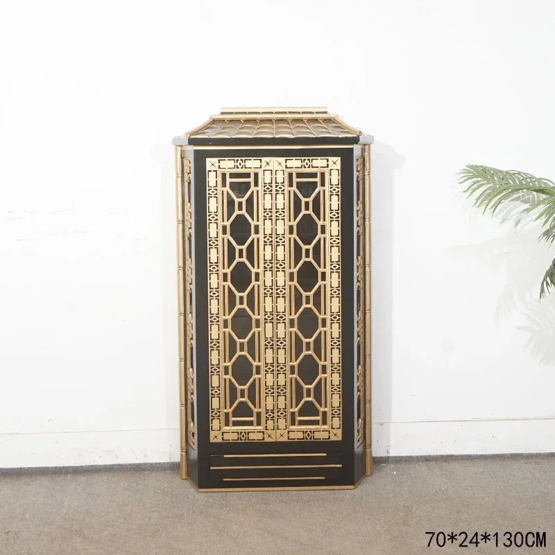 

Стоячий шкаф для храм Буддийский зал Стол для оформления храм Буддийский шкаф Резной буддийский павильон из цельного дерева