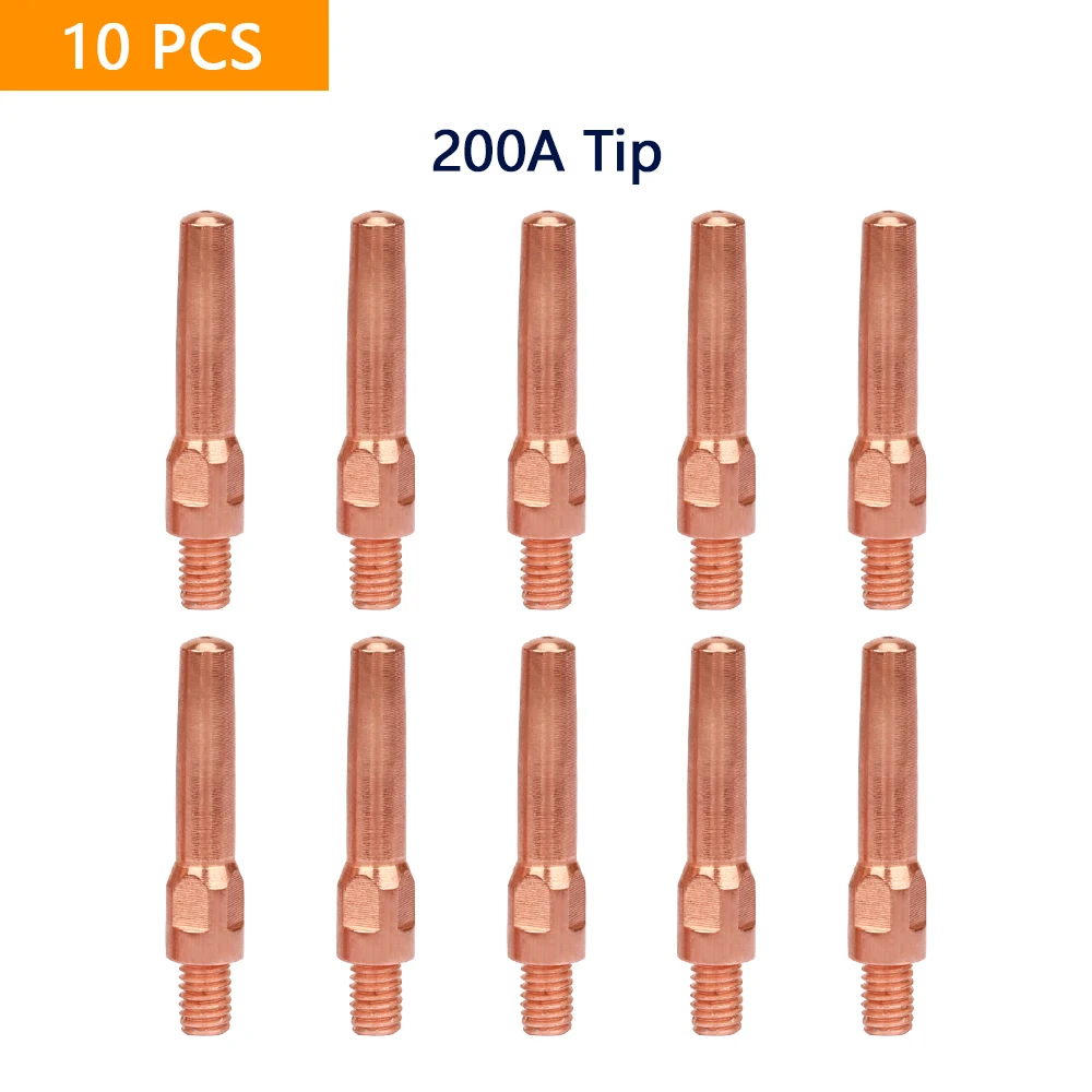 

5/10Pieces Welding Gun Conductive Nozzle 200A 350A 500A Welding Torch Conductive 6M 45mm Tip MIG MAG CO2 Welding Accessories