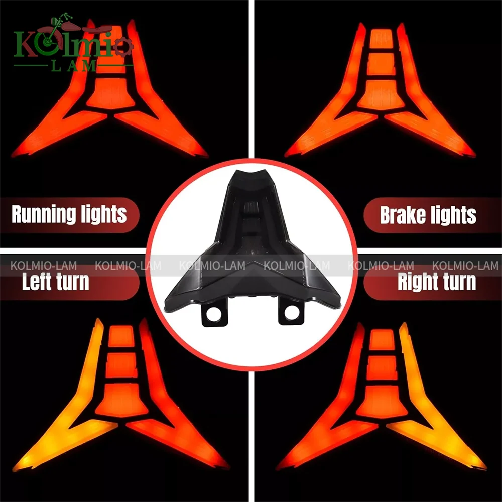 LED Taillight Fit For 2018 - 2024 ZX6R ZX-6R ZX-10R Ninja 400 Z400 Integrated Brake Turn Signal 2013 - 24 Z1000 Tail Light ZX10R