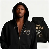 Sudadera con capucha y cremallera para hombre, 100% de invierno, 100% de algodón, expedición 33, juego para mujer, sudadera de lana Vintage, ropa informal de otoño, Sudadera con capucha de gran tamaño y2k