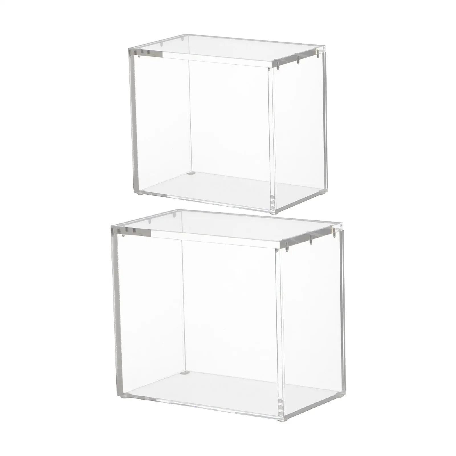 واضح الشكل عرض حالة التخزين المنظم هدية متعددة الوظائف شفافة الغبار الدمى الحديثة الشكل عرض الحاويات