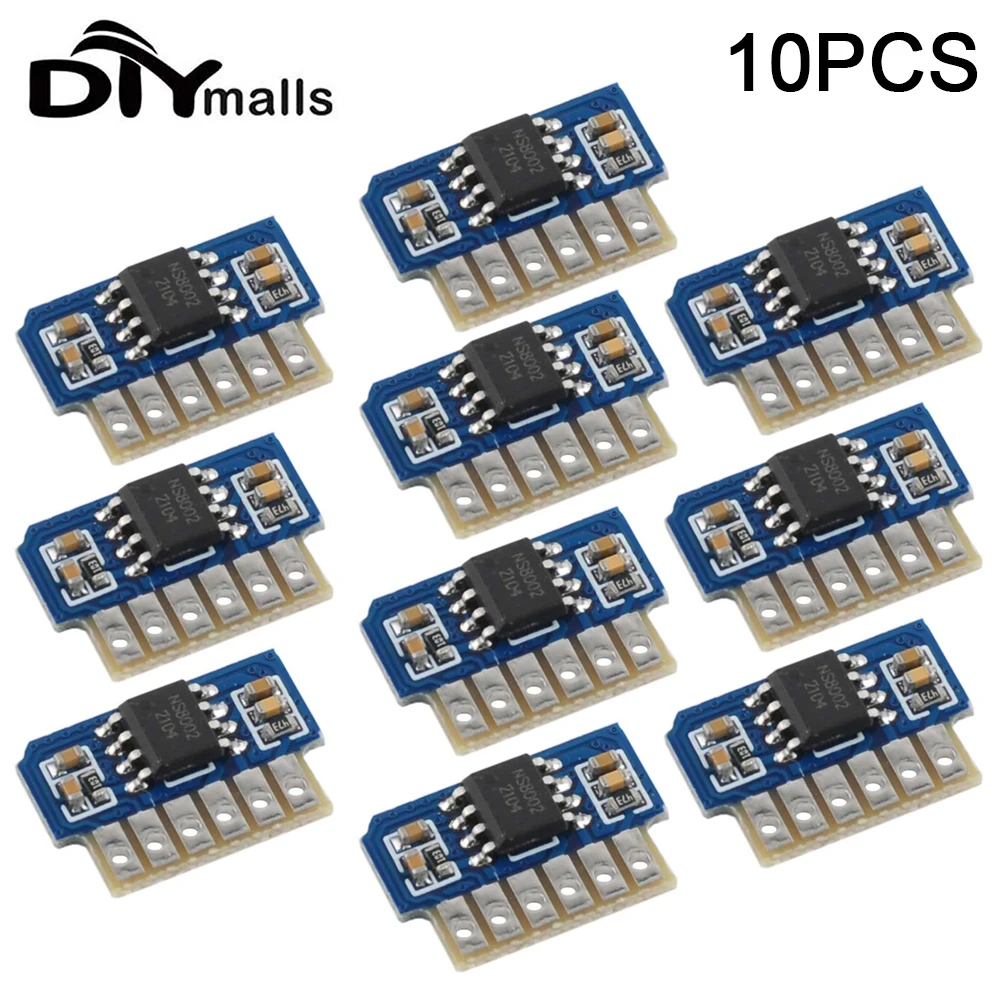 5/10PCS NS8002 Mini Mono Moduł wzmacniacza mocy Diy Niskonapięciowe systemy audio stereo Wzmacniacz klasy AB Obwód wzmacniacza DC 3V