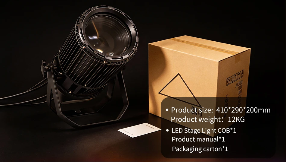 aicpose 200W Wasserdichtes Zoom-COB-Licht Kaltweiß Warmweiß Stroboskop Bühneneffekt DMX Publikumsstrahler Event-Bühnenlicht – Detail 7