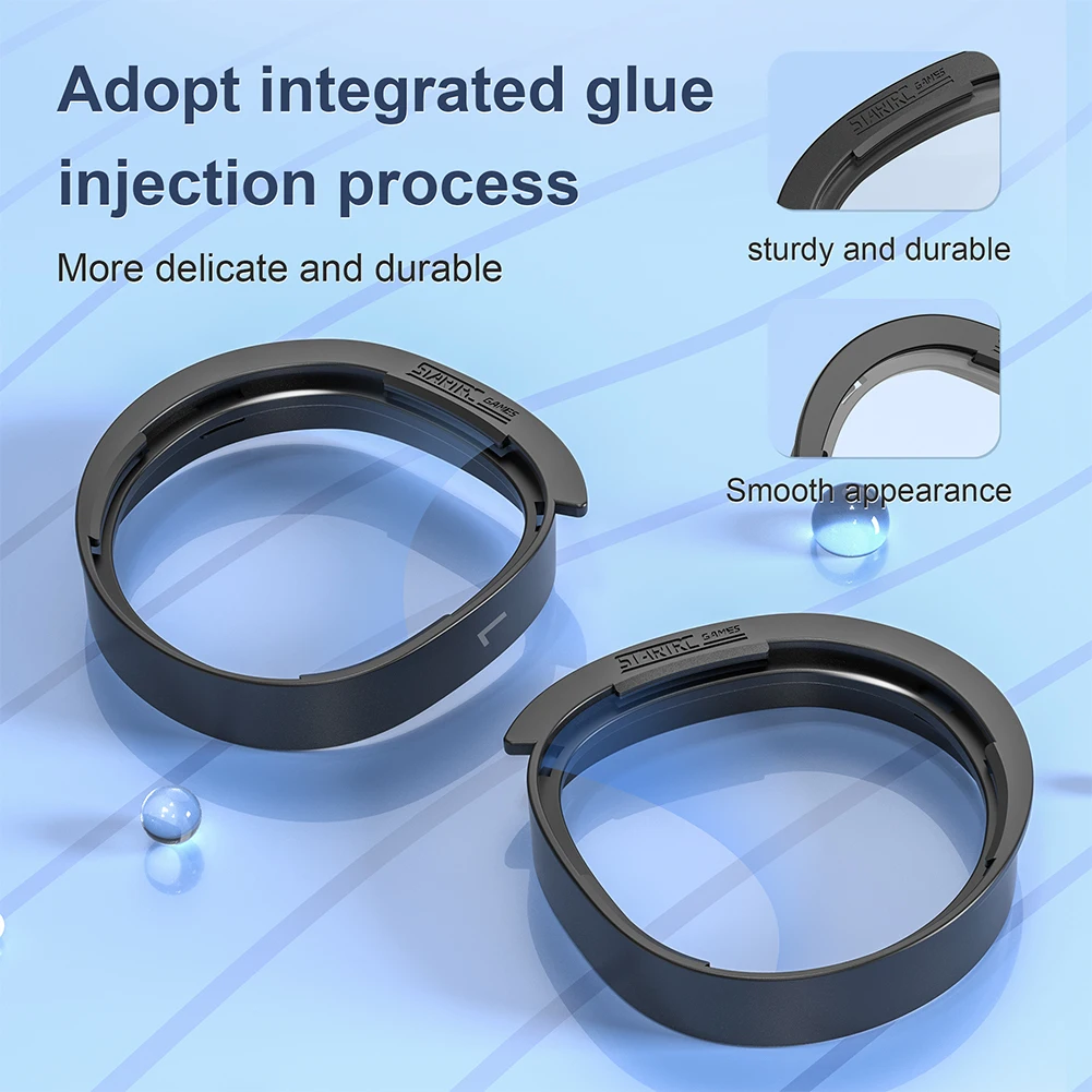 For Meta Quest 3S Anti-Blue Light Optical Lenses Anti-Scratch Ring Lens With Protection Cover & Cleaner Cloth VR Accessories