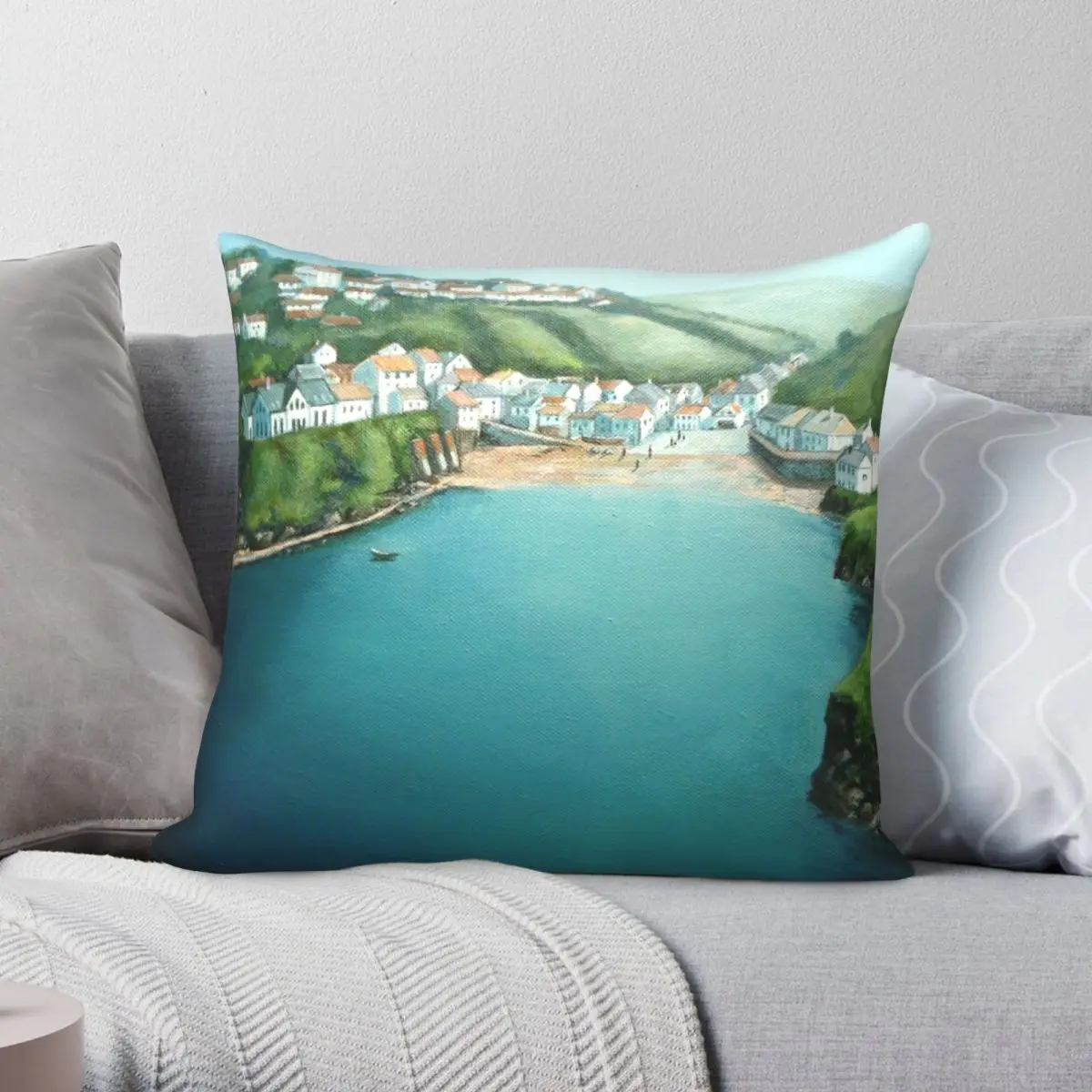 Doc Martin Country Pillowcase Polyester Linen Velvet Pattern Zip Decor Bed Cushion Cover