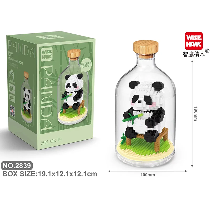 Panda Micro Building Blocks Diamond Bricks Lovely Animal Constructions Toys for Girls Boys Gifts DIY Games