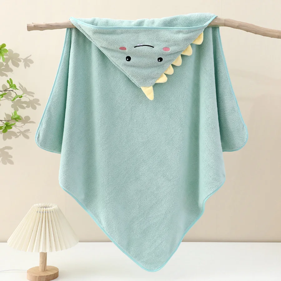 Baby Bath Towel Cartoon Infant Swaddle Kids Bathrobe Fleece Blanket Warm Sleeping Swaddle Wrap for New Born Boys Girls