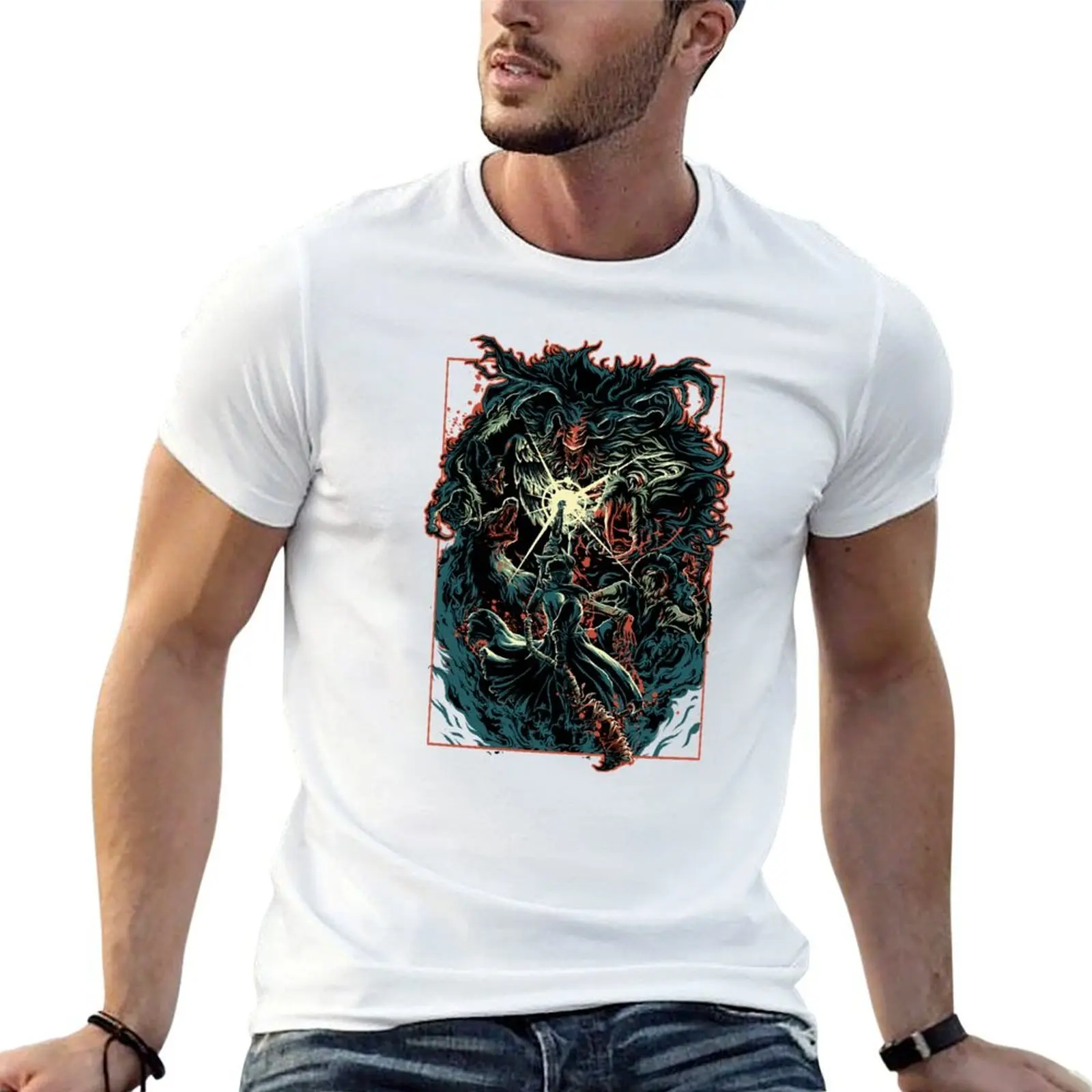 Bloody Beast T-Shirt graphics Short sleeve tee men clothings