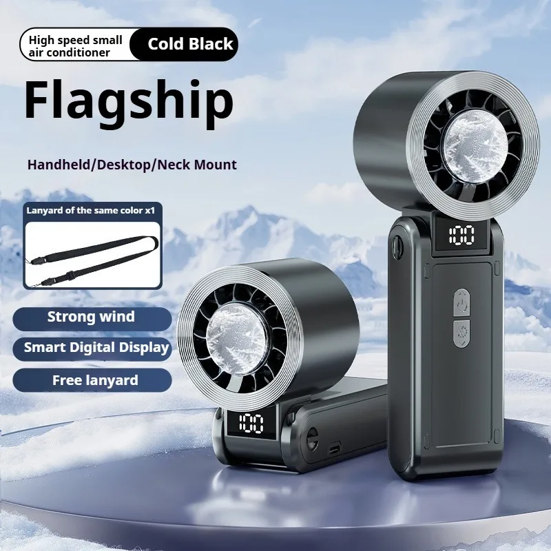 3600mAh pliable haute vitesse sac de glace ventilateur semi-conducteur réfrigération pliant cou ventilateurs été extérieur Usb Portable Mini