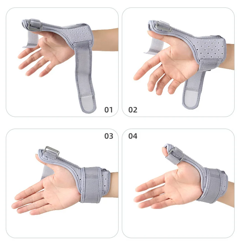 Thumb Splint with Wrist Brace Support Protector Carpal Tunnel Tendonitis Pain Relief Stabilizer Fixer Fit Both Right Left Hand