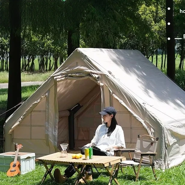 

Cross-border Outdoor Large Capacity Multi-person Inflatable Camping Style Tent Thickened Oxford Cloth Cabin Winter