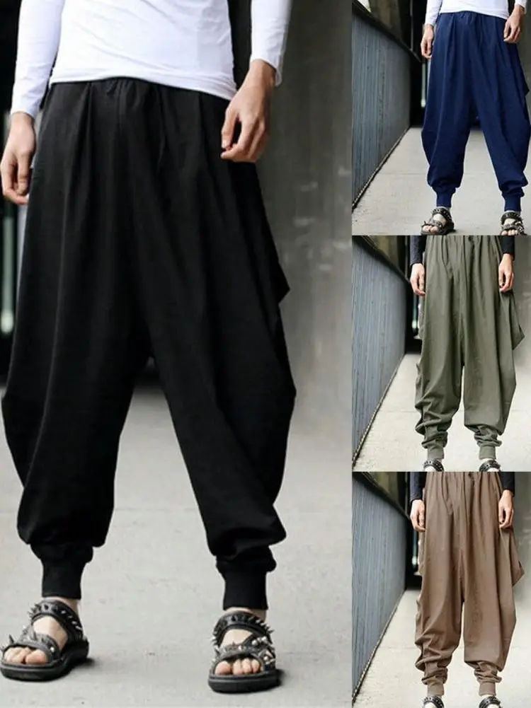 Plones sueltos Harun, plones farol de pie pequeño, plones casus para hombre, cintura media, longitud corta, tu...