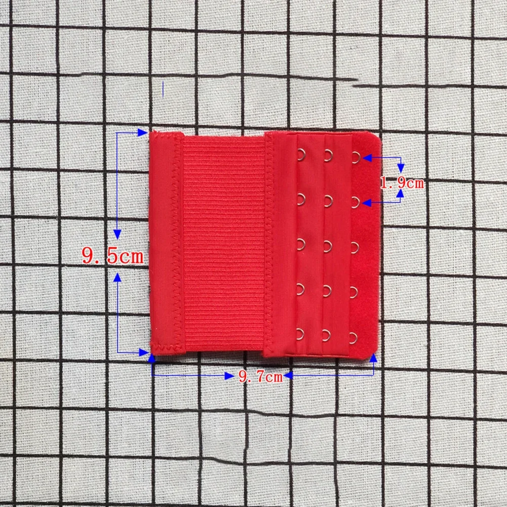 Stretch Elastic Three-Row Five-Button Stainless Steel Bra Extension Buckle Adjustable Invisible Intimates Accessories