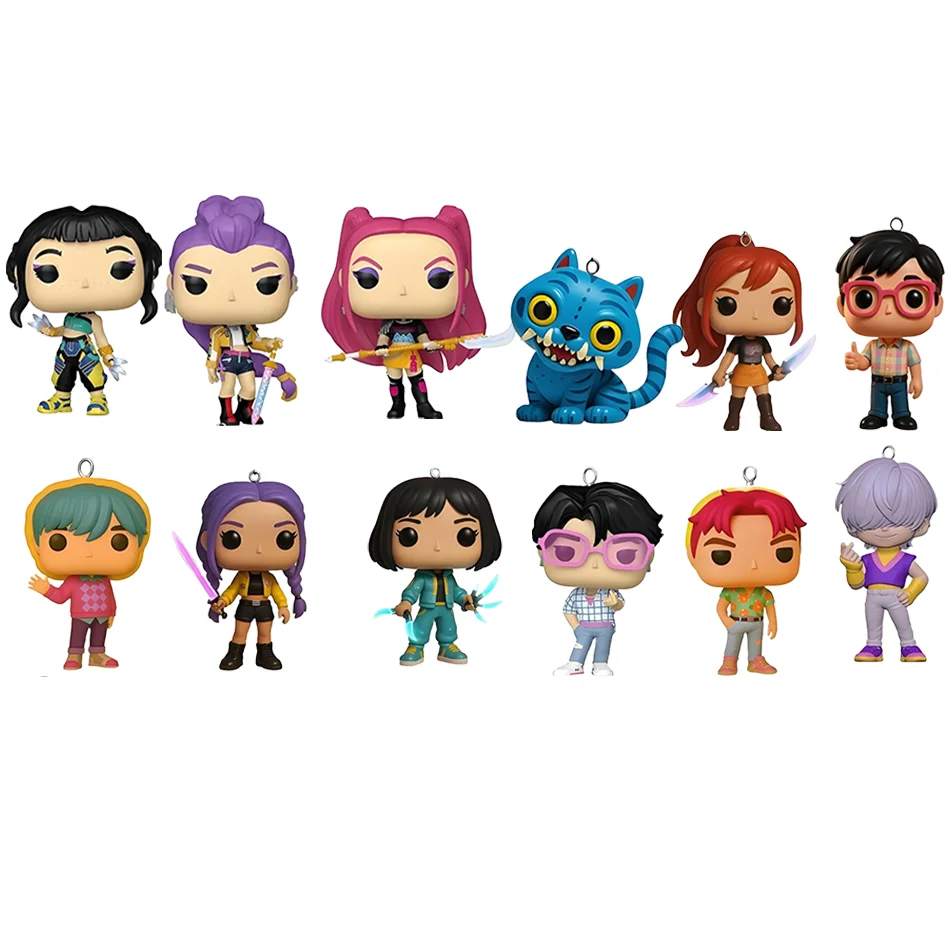 شيطان هنتر شجرة عيد الميلاد زخرفة Kpop نمط مجيء صندوق أعمى لطيف القوطية عطلة ديكور للمراهقين والنساء هدية