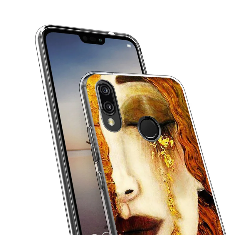 Kiss by Gustav Klimt Desig Phnoe Case for Huawei P30 P40 P20 P10 Lite P50 Mate 20 10 Pro P Smart Z 2019 2021 Unique Cover Coque