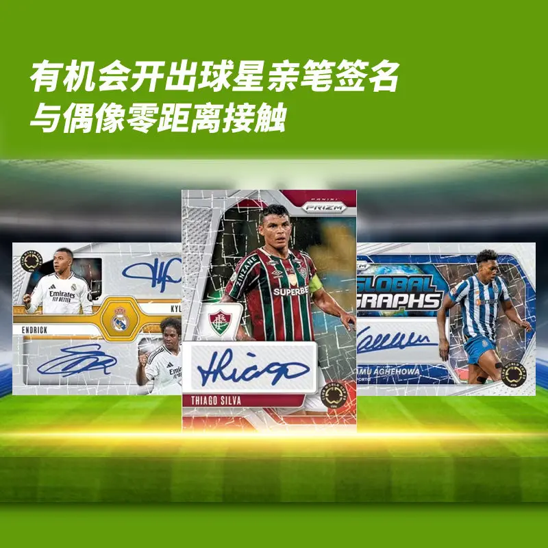 Official 2025 Panini FIFA Club World Cup Prizm Soccer Cards Mega Box & Blaster Box Set Football Star Trading Cards Fans Gift