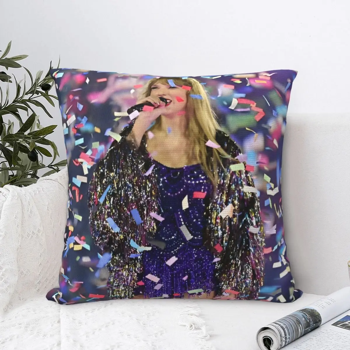 Famous Singer Swiftie Pillowcase Polyester Cushion Cover Decor Throw Pillow Case Cover Home Wholesale 40*40cm