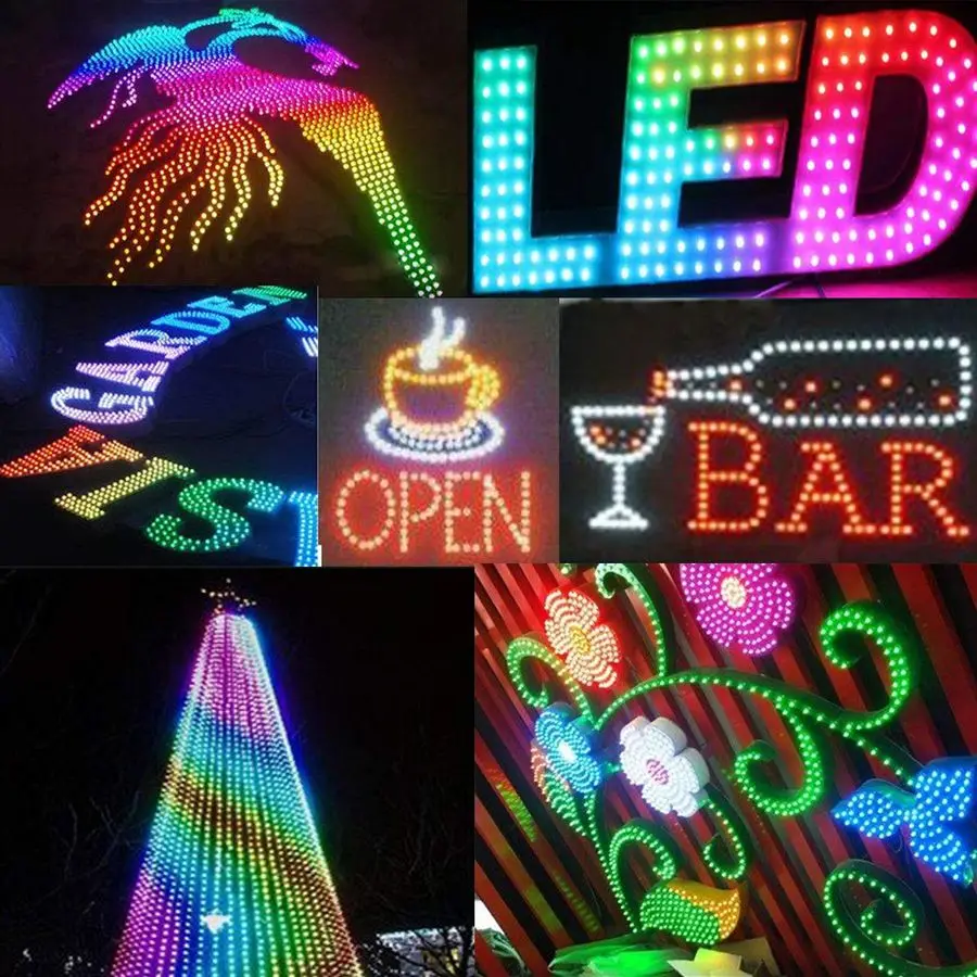 WS2811 بكسل أضواء LED رقمية قابلة للعنونة مقاومة للماء RGB كامل اللون 12 مللي متر تيار مستمر 12 فولت DC12V 500 قطعة