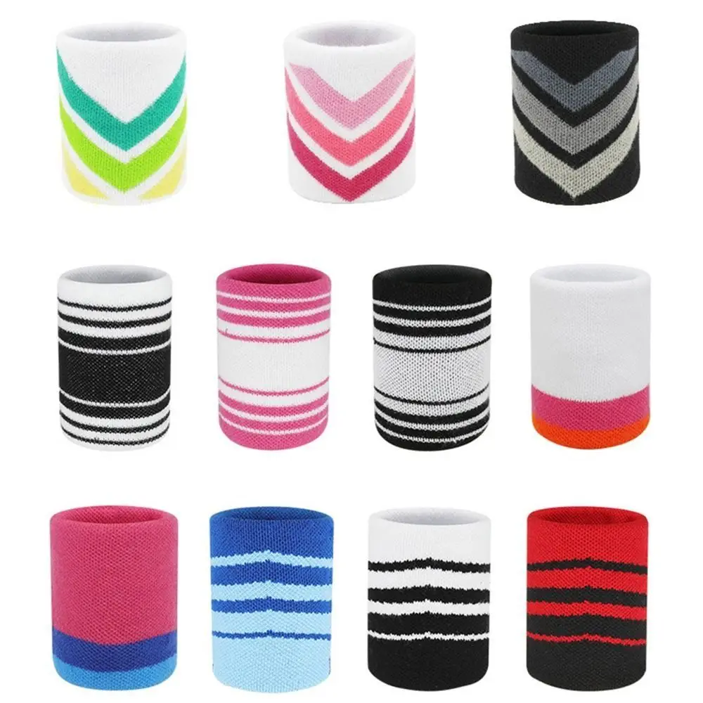 Sweatband Tennis Badminton Wrist Protector Stretch Elastic Wrist Brace Yoga Bracelet Protector Wrist Sweatband Gym Wristband