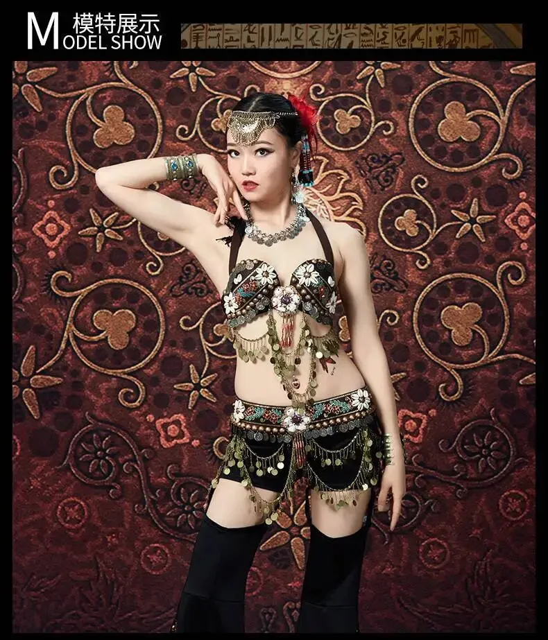 Traje de princesa tribal roupas de dança do ventre estilo sexy conjunto 2023 novo verão traje de dança exótica