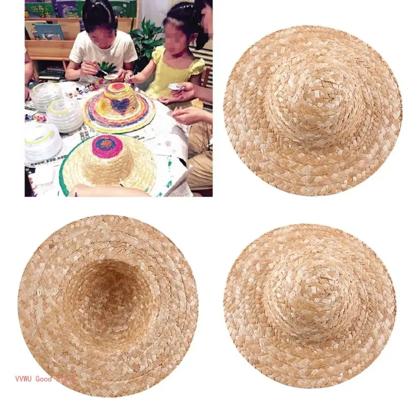 Plain Straw Hat for Creative Expression DIY Painting and Decorating Art Supplies