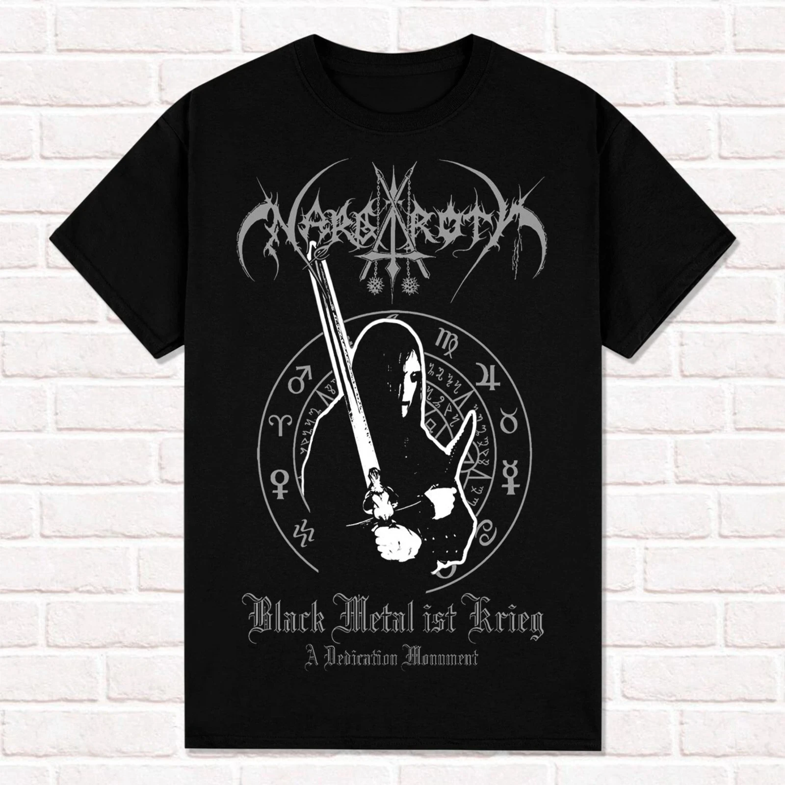 

Nargaroth T-Shirt Black Metal Ist Krieg 2001 Black Metal Metalheads Style Summer Cotton Mens Women Top Tee Streetwear Casual Y2k