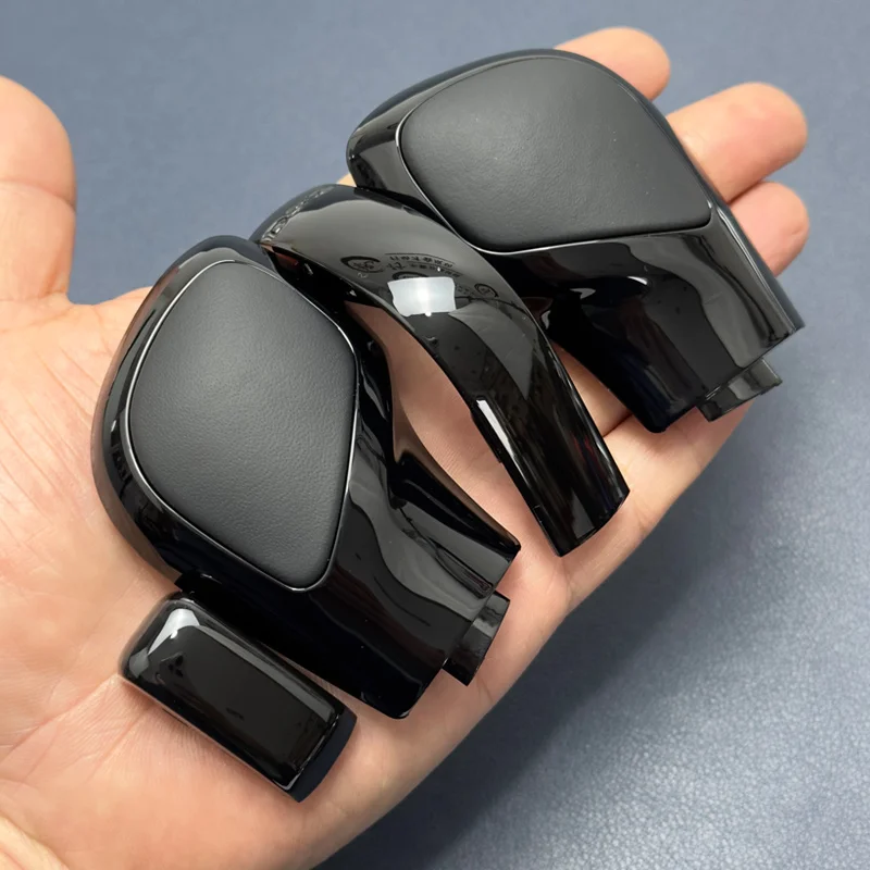 DSG Schaltknauf Seitenabdeckung Schwarz Chrom Leder Carbon DSG Schaltknauf für VW Golf 6 7 R GTI Passat B8 CC R20 Jetta Mk6 GLI