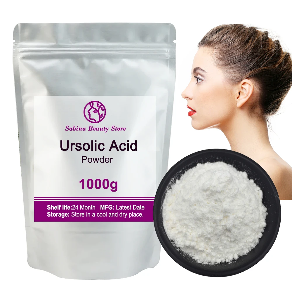 Hot Supply 99% Ursolic Acid Powder For Anti Aging Cosmetic Raw Materials