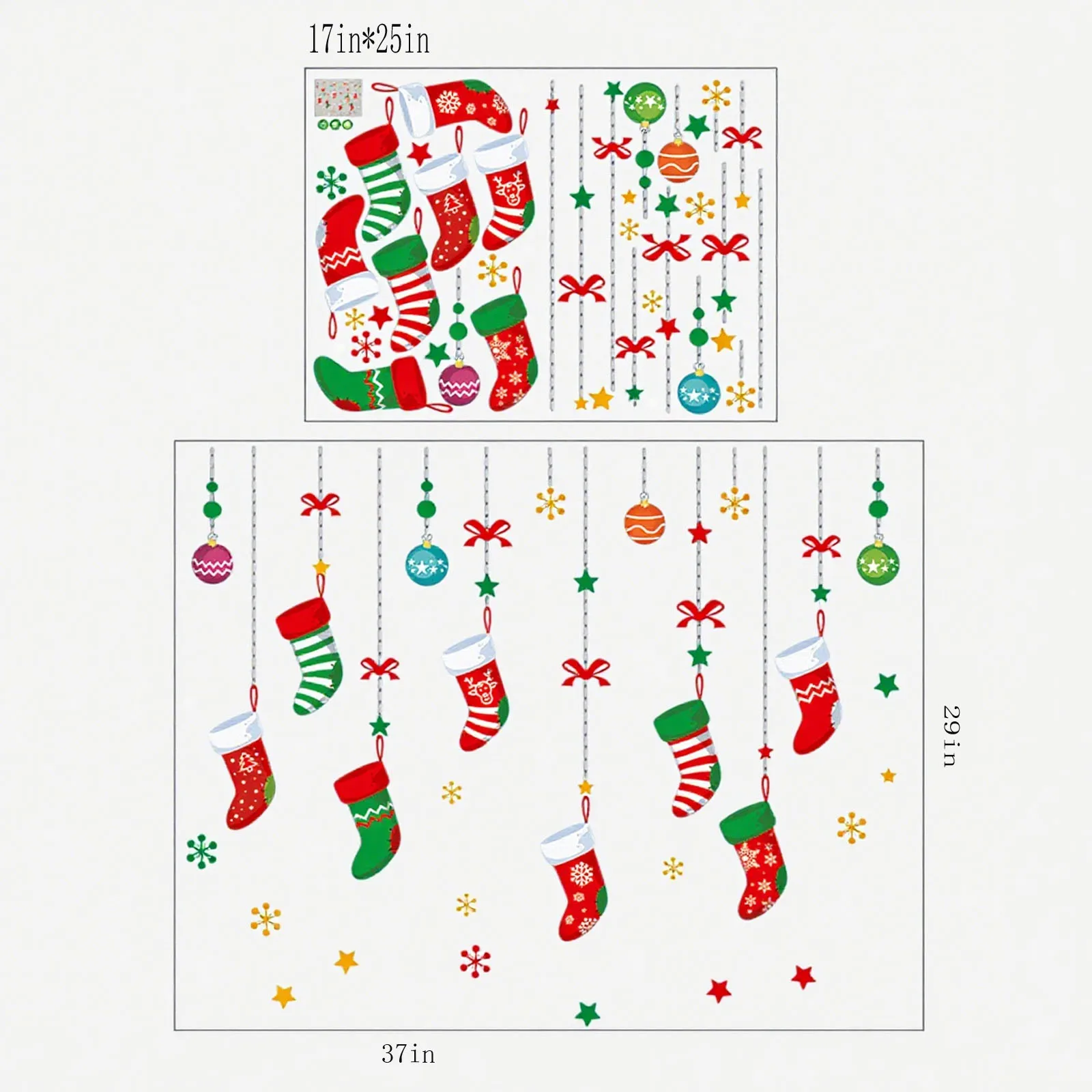 عيد الميلاد ملصقات زجاجية عيد الميلاد تخزين ملصق زجاج جدار ديكور عيد ميلاد سعيد 2026 ملصقات السنة الجديدة 2026