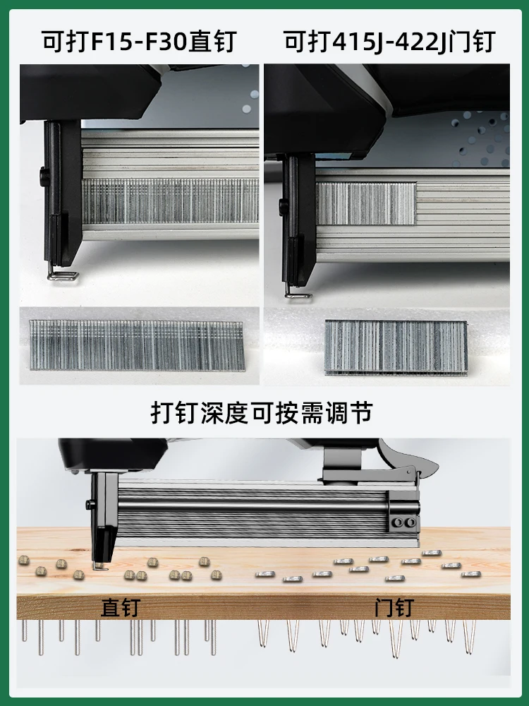 Lithium Ion Electric Nail Gun para Carpintaria