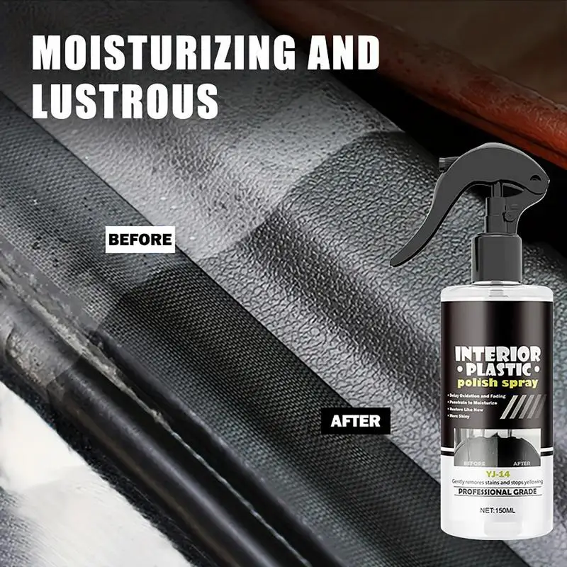 Interior Detailer For Car 150ml Car Interior Update Repair Spray Safe Effective Renovated Coating Retreading Agent With Sponge