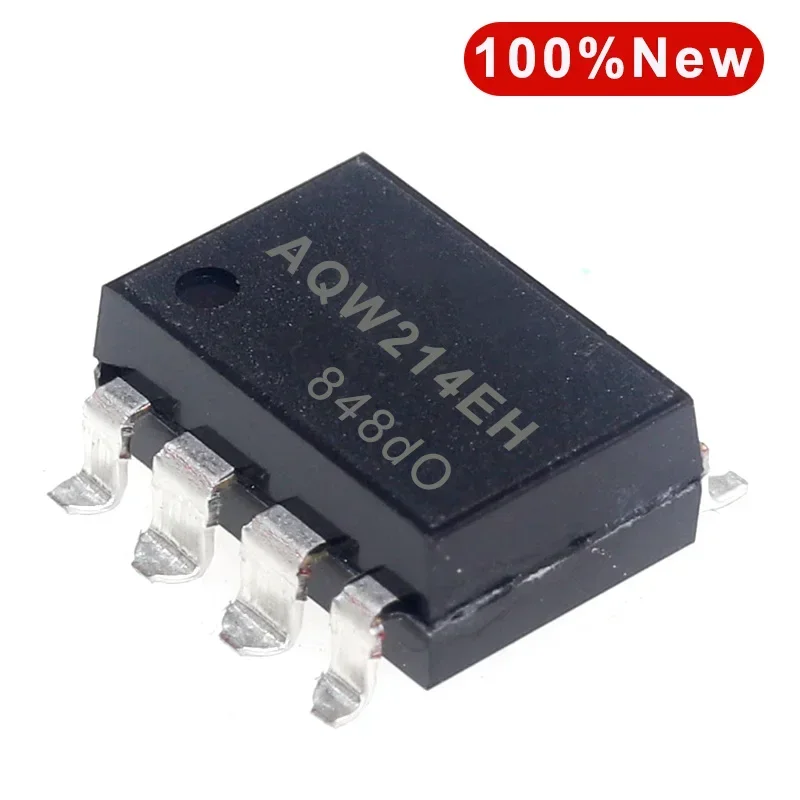 5PCS/Lot  AQW214EHA AQW214EHAX  SMD-8 Solid State Relays  Photocoupler PCB Mount 400v 100mA DIP Form A Norm Open