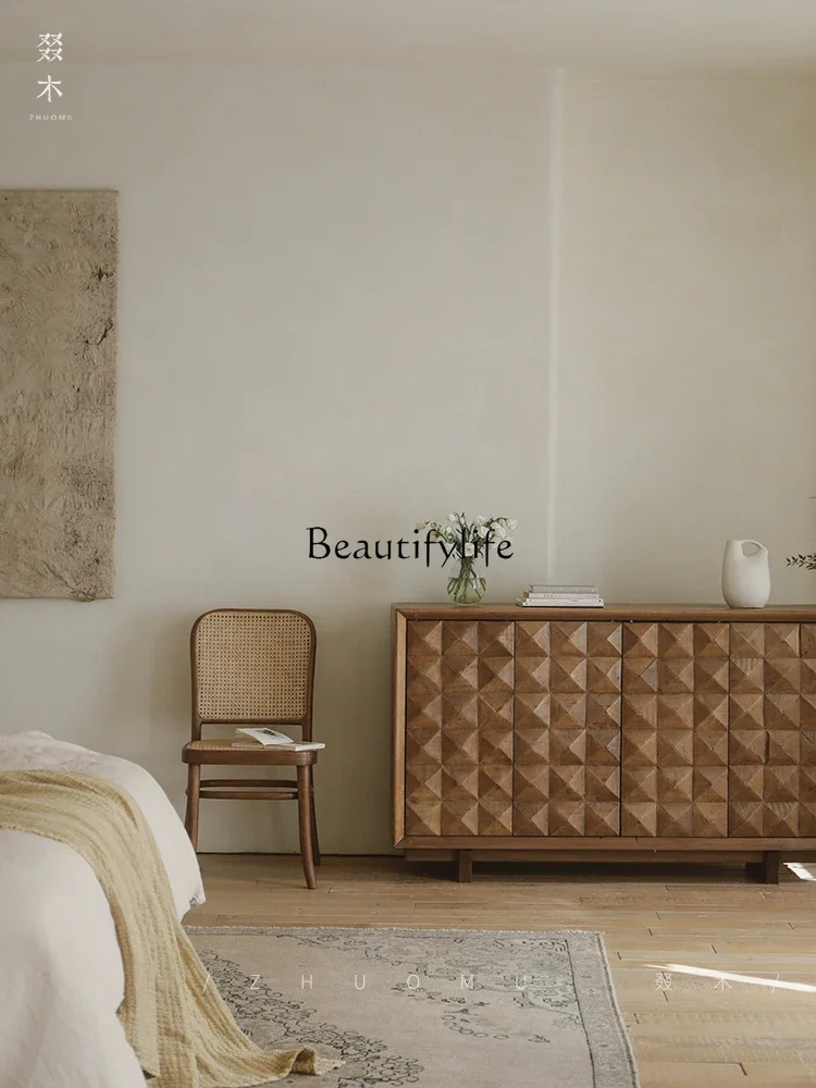 Whole house furniture Old Wood Transformation Middle and Ancient Sideboard Cabinet Hallway Solid Wood Storage Living Room Storag