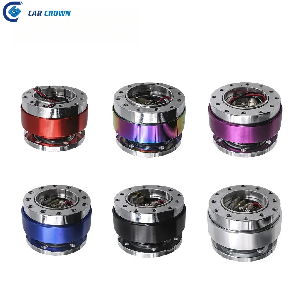 

Car crown Steering Wheel Snap Off Quick Release Hub Adapter Boss kit 8 Colors Available Mo Car Accessories